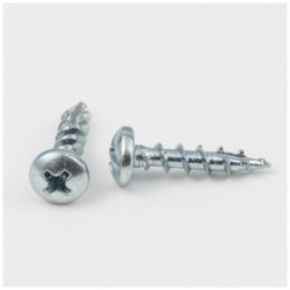 #8 x 3/4" Zinc Plated Phillips Drive Type 17 Coarse Thread Pan Head Screw Sold by the Keg. Order 11 for 11 000 Screws