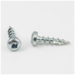 #8 x 3/4" Zinc Plated #2 Square Drive Type 17 Coarse Thread Pan Head Screw Sold by the Keg. Order 11 for 11 000 Screws