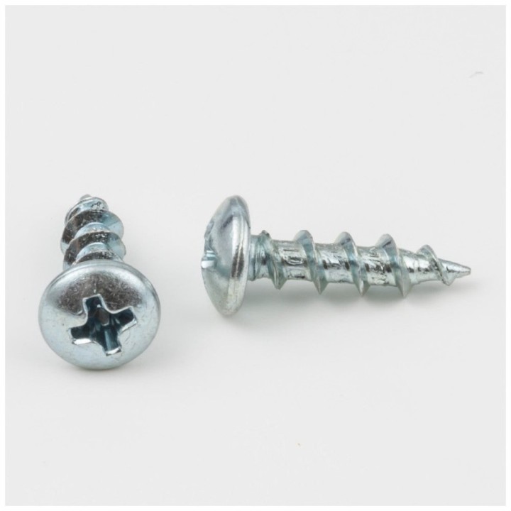 #8 x 5/8" Zinc plated Phillips Drive Coarse Thread Pan Head Screw Sold by the Keg. Order 14 for a Keg of 14 000 Screws