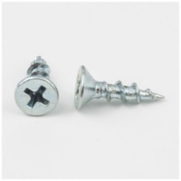 #8 x 5/8" Zinc Plated Phillips Drive Coarse Thread Flat Head Screw Sold by the Keg. Order 15 for a Keg of 15 000 Screws