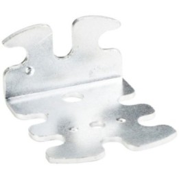 42 mm x 47 mm x 23 mm Zinc Plated Euro Bracket with 32 mm Hole Spacing