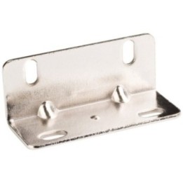 3/4" x 3/4" x 2" Bright Nickel Universal Angle Bracket