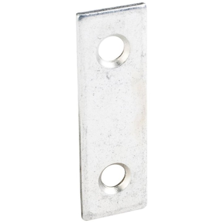 2" x 5/8" Zinc Plated Steel Mending Plate
