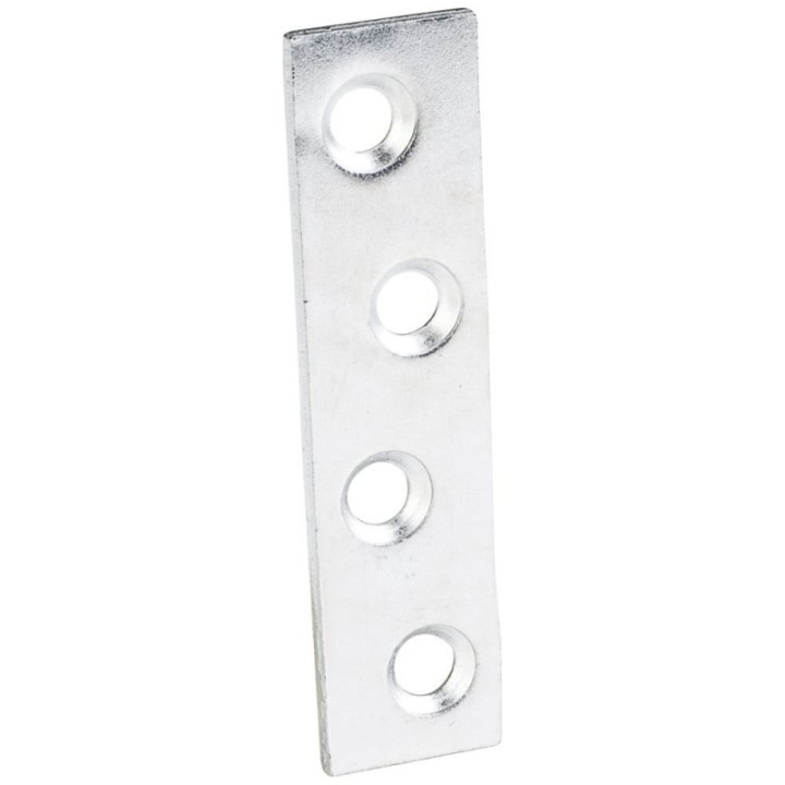 2-3/16" x 5/8" Zinc Plated Steel Mending Plate