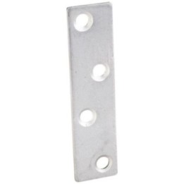 3" x 3/4" Zinc Plated Steel Mending Plate