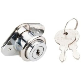 7/8" Chrome Drawer Lock Keyed Different