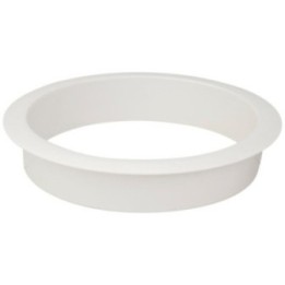 Open White Plastic Grommet for 5" Diameter Hole