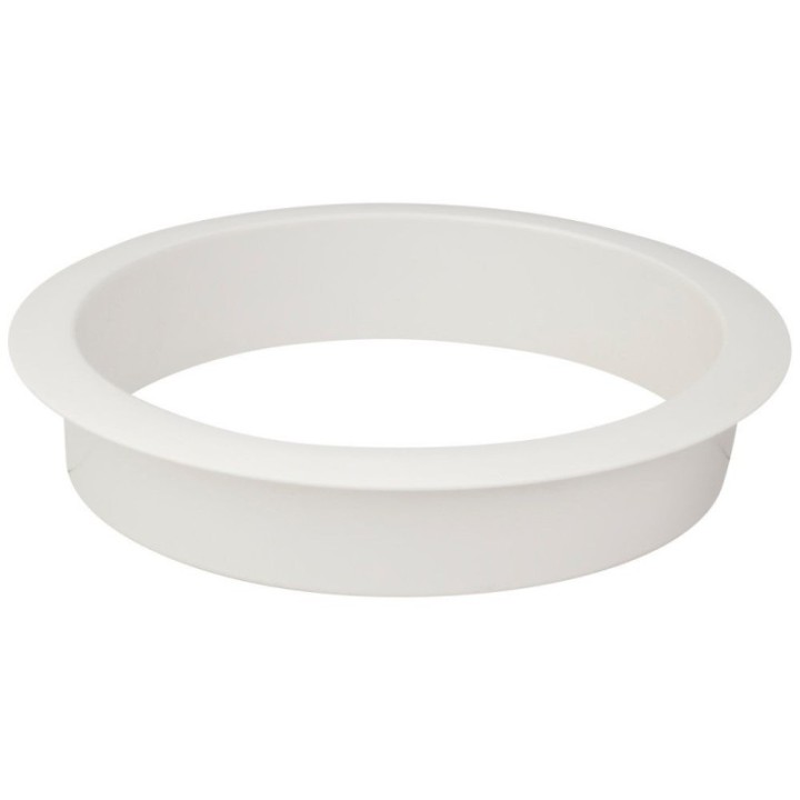 Open White Plastic Grommet for 5" Diameter Hole