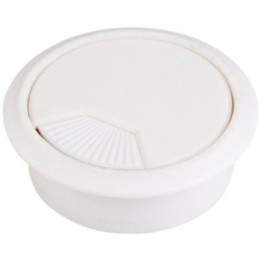 White 3 Piece Spring Grommet for 60 mm Diameter Hole