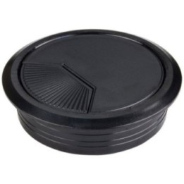 Black 3 Piece Adj. Spring Closure Grommet for 75 mm Diameter Hole