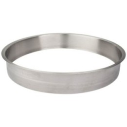 12" Diameter 2" Height Brushed Stainless Steel Trash Can Ring