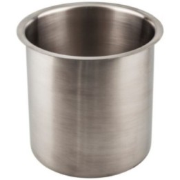 6" Diameter 6" Height Brushed Stainless Steel Trash Can Ring