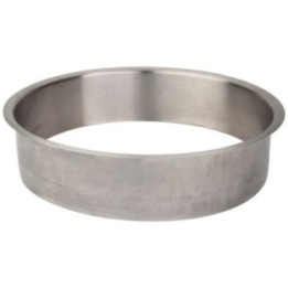 8" Diameter 2" Height Brushed Stainless Steel Trash Can Ring