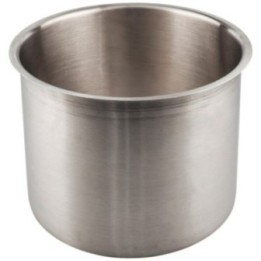 8" Diameter 6" Height Brushed Stainless Steel Trash Can Ring