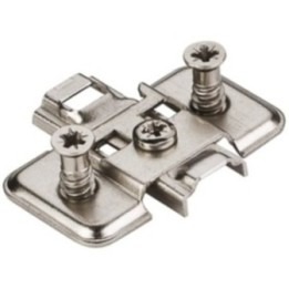 HR MAX™ Standard Duty 3 mm Cam Adj Steel Plate with Euro Screws for 500 Series Euro Hinges