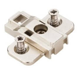 HR MAX™ Heavy Duty 3 mm Cam Adj Zinc Die Cast Plate with Euro Screws for 500 Series Euro Hinges
