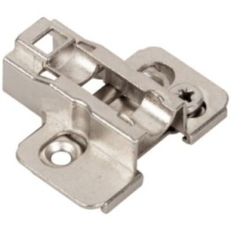 HR MAX™ Heavy Duty 9 mm Cam Adj Zinc Die Cast Plate with Euro Screws for 700  725  900 and 1750 Series Euro Hinges