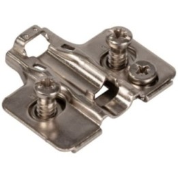 HR MAX™ Standard Duty 2 mm Cam Adj Steel Plate with Euro Screws for 700  725  900 and 1750 Series Euro Hinges
