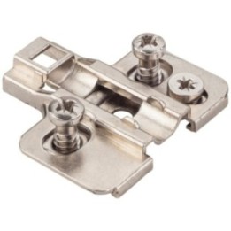 HR MAX™ Heavy Duty 2 mm Cam Adj Zinc Die Cast Plate with Euro Screws for 700  725  900 and 1750 Series Euro Hinges