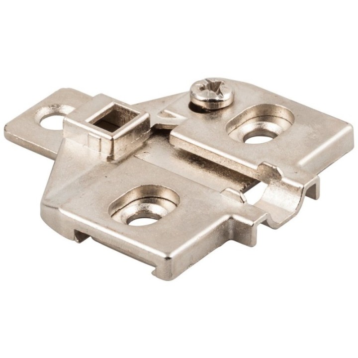 HR MAX™ Heavy Duty 0 mm Screw Adj 3 Hole Zinc Die Cast Plate for 700  725  900 & 1750 Series Euro Hinges