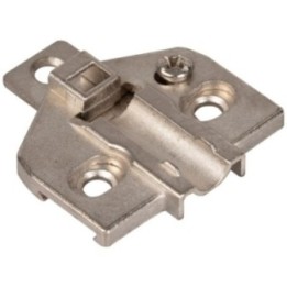HR MAX™ Heavy Duty 2 mm Screw Adj 3 Hole Zinc Die Cast Plate for 700  725  900 & 1750 Series Euro Hinges