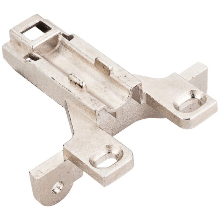 HR MAX™ Heavy Duty 3 mm Non-Cam Adj Zinc Die Cast Wrap-Around Plate for 700  725  900 and 1750 Series Euro Hinges