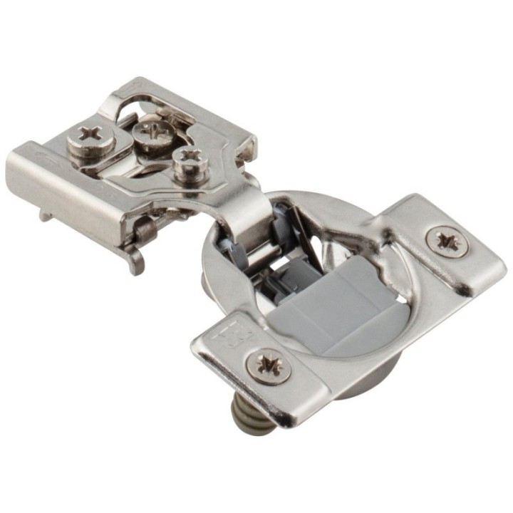 HR MAX™ 105° 3/8" Overlay Heavy Duty Soft-close Compact Hinge with Press-in 8 mm Dowels