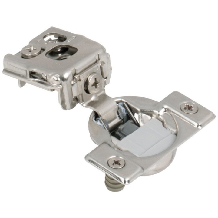 HR MAX™ 105° 1" Overlay Heavy Duty Soft-close Compact Hinge with Press-in 8 mm Dowels