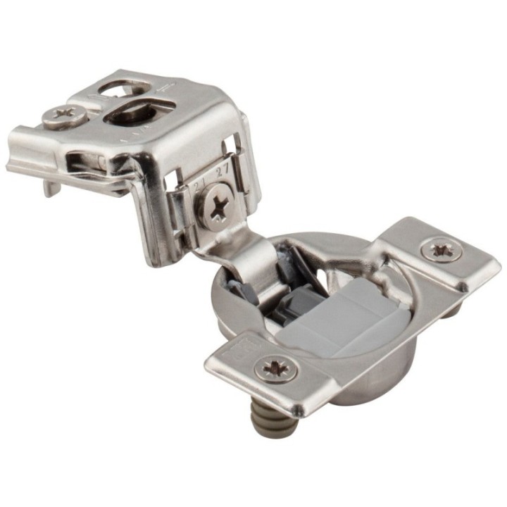 HR MAX™ 105° 1-1/4" Overlay Heavy Duty Soft-close Compact Hinge with Press-in 8 mm Dowels